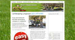 Desktop Screenshot of mattsmeticulouslandscaping.com